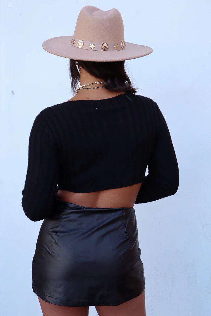 Rare Ribbed Long Sleeve - Black