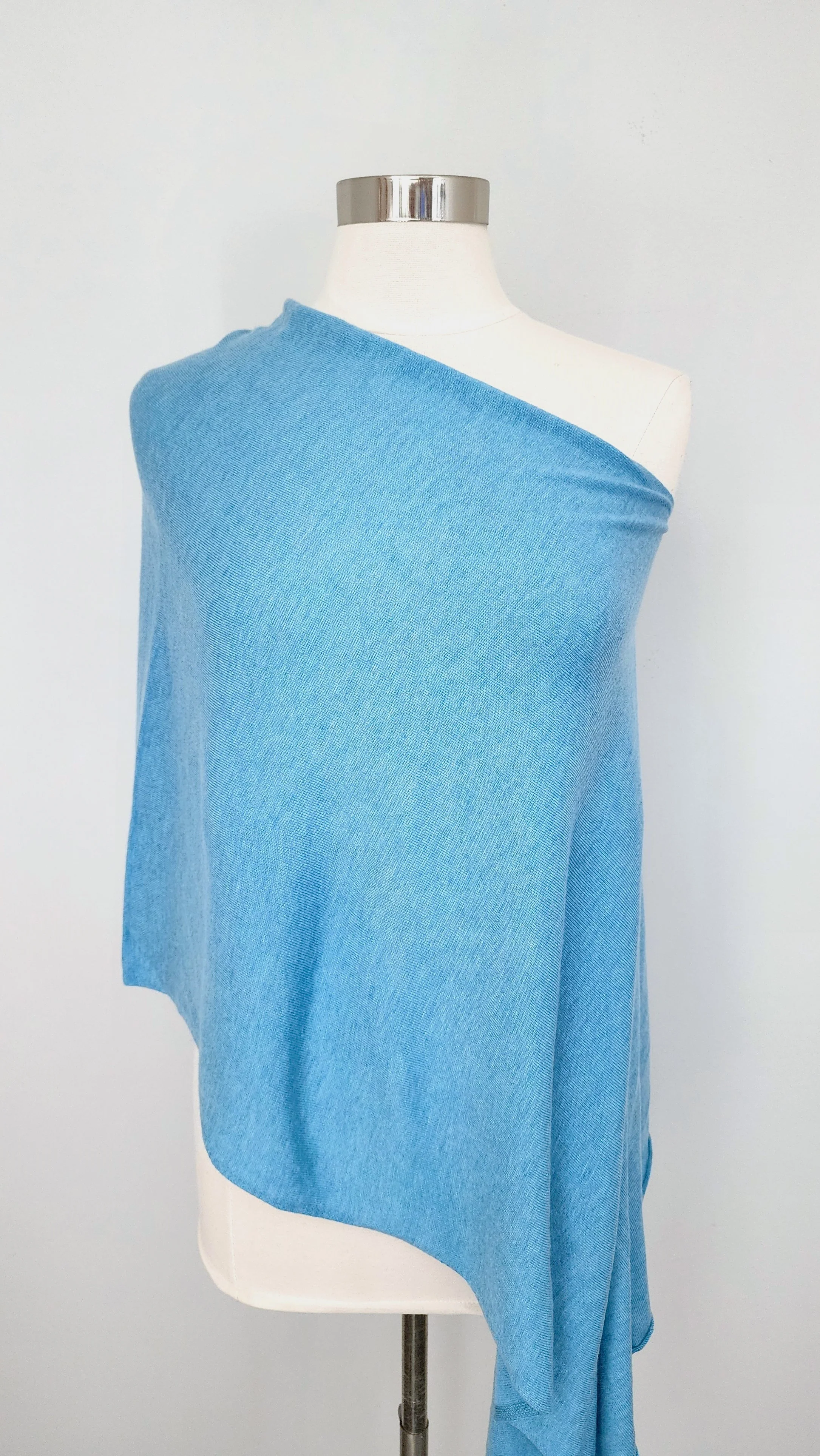Lightweight Wool Blend Poncho