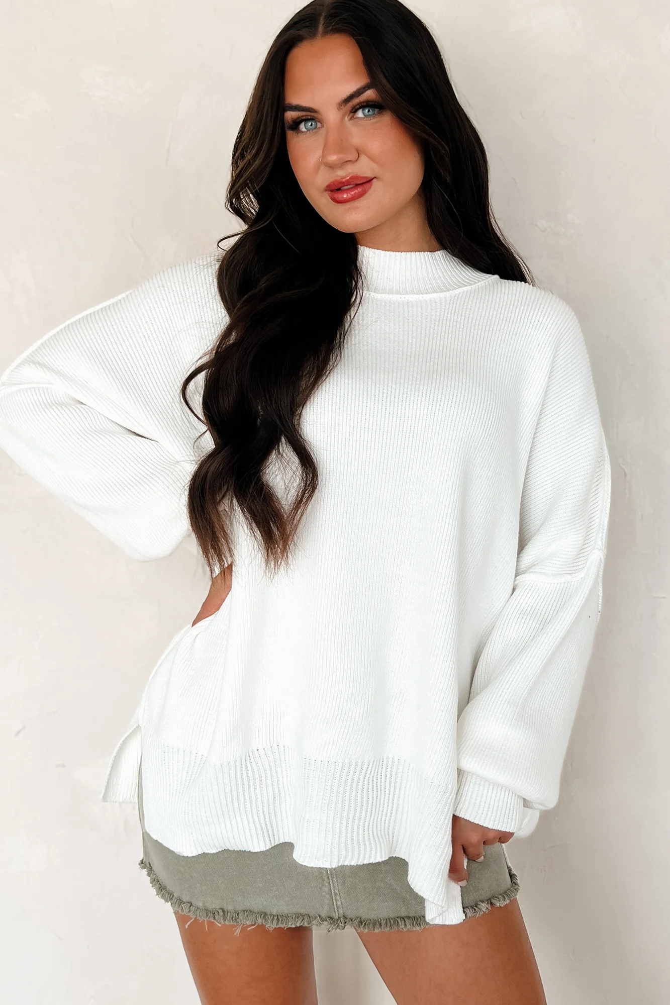 Auden Oversized Zenana Sweater (Off White)