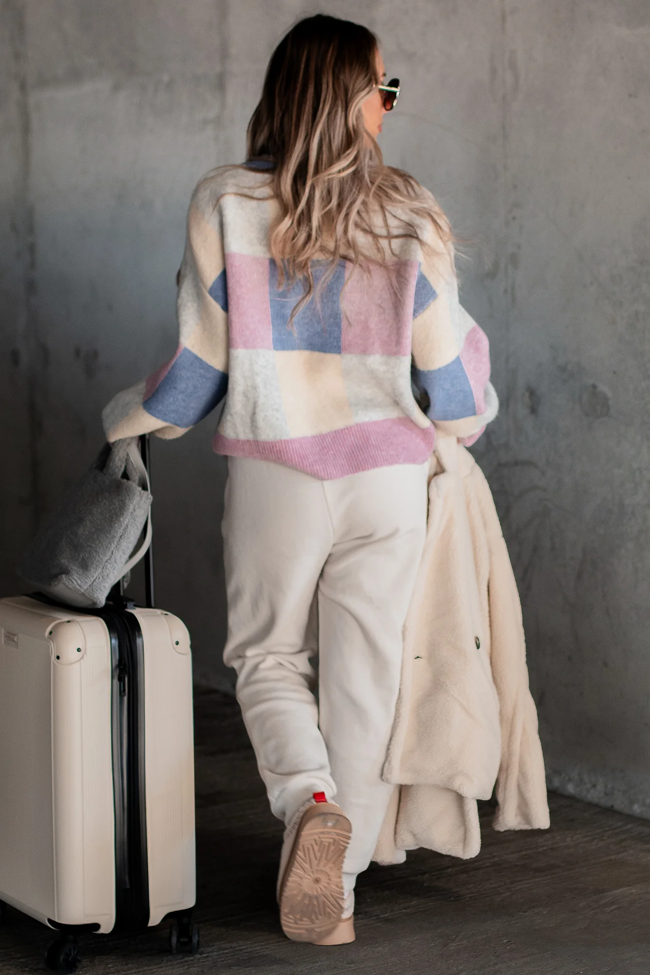 Solving The Puzzle Colorblock Sweater (Blue Multi)
