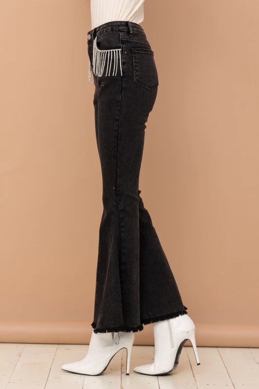 Rhinestone Bell Bottoms