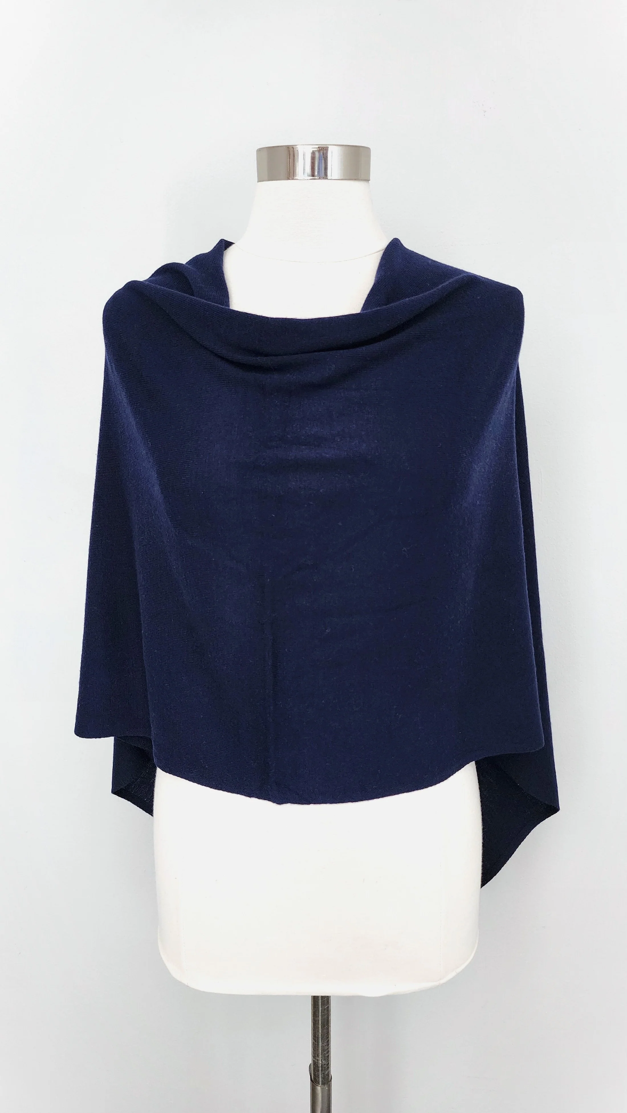 Lightweight Wool Blend Poncho