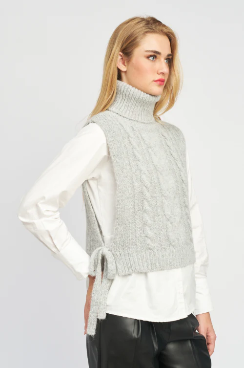 Long Sleeve Sweater Vest Set