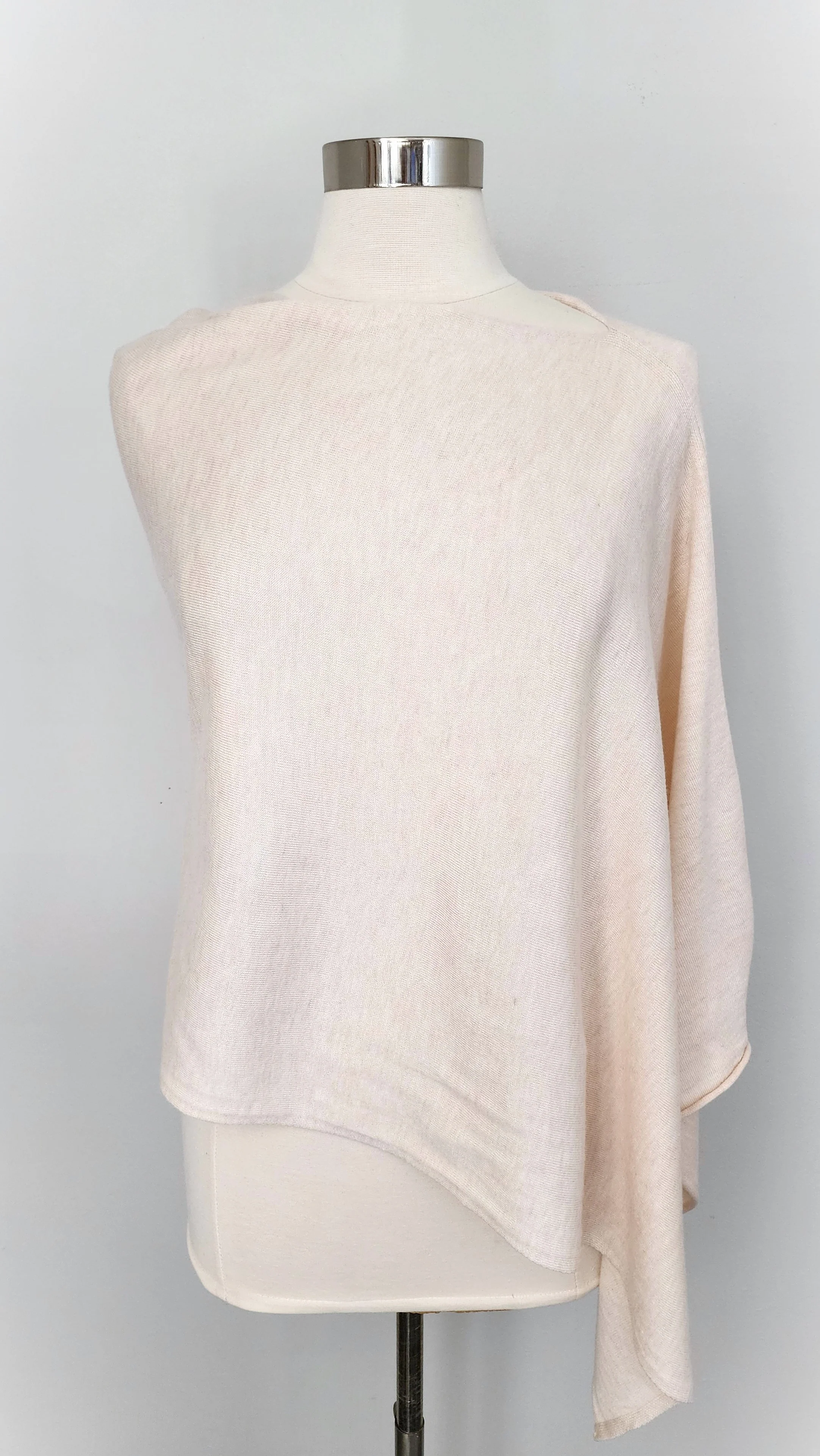 Lightweight Wool Blend Poncho