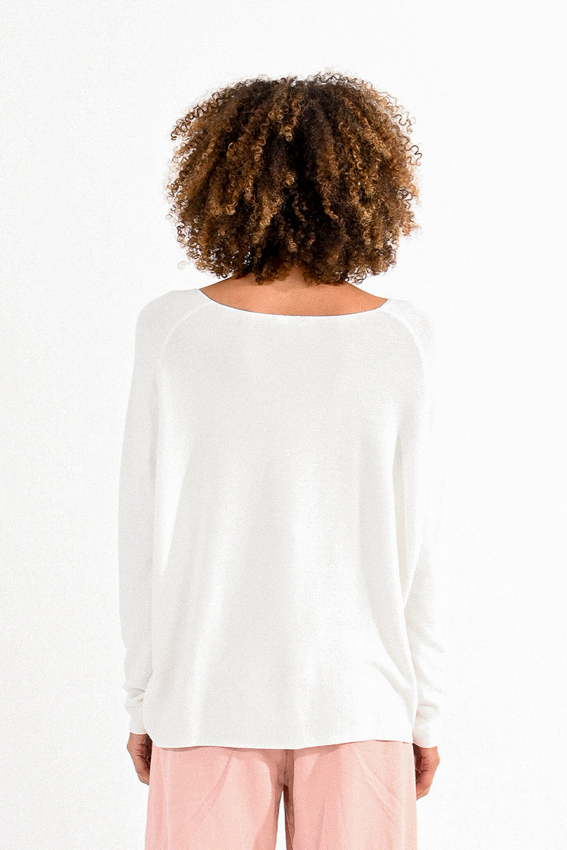 Knit Boat Neck Sweater