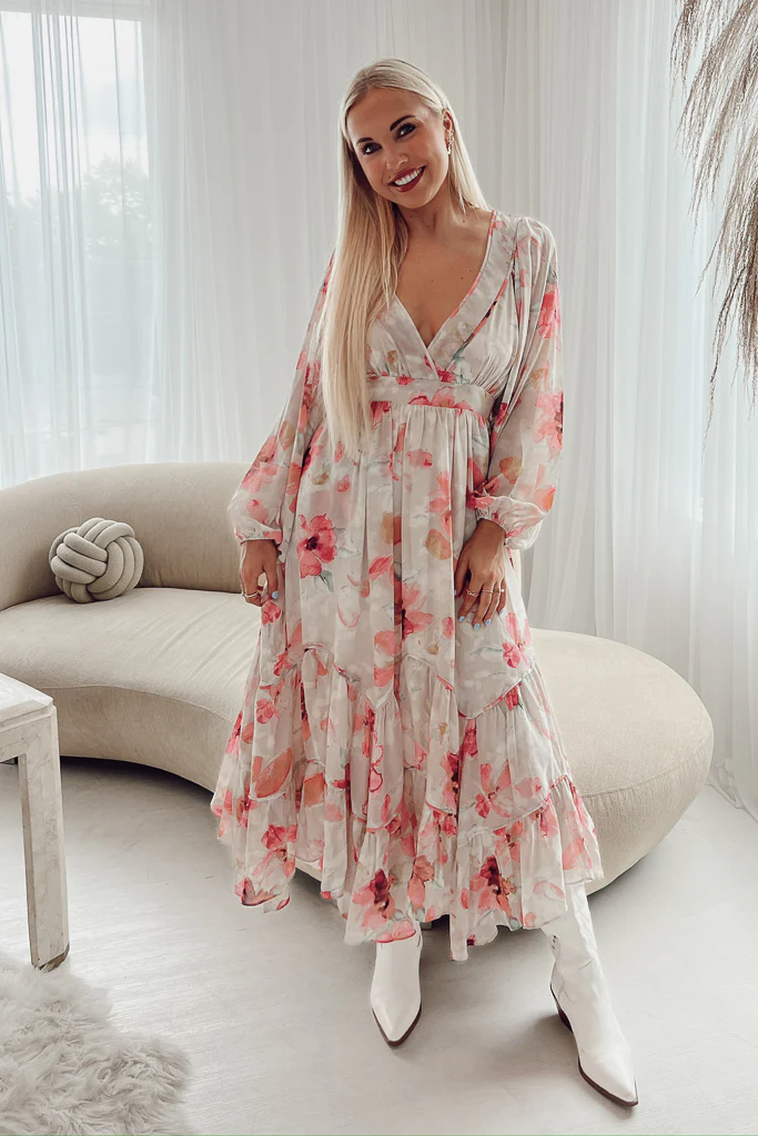 Amelia Long Sleeve Floral Dress
