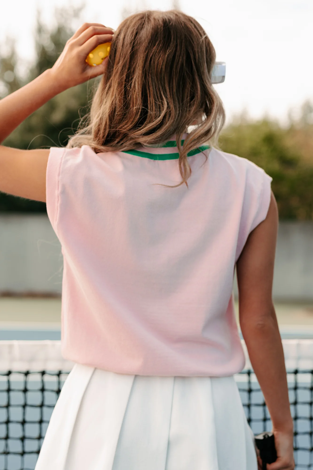 Prep Squad Sequin Argyle Sweater Vest (Pink)