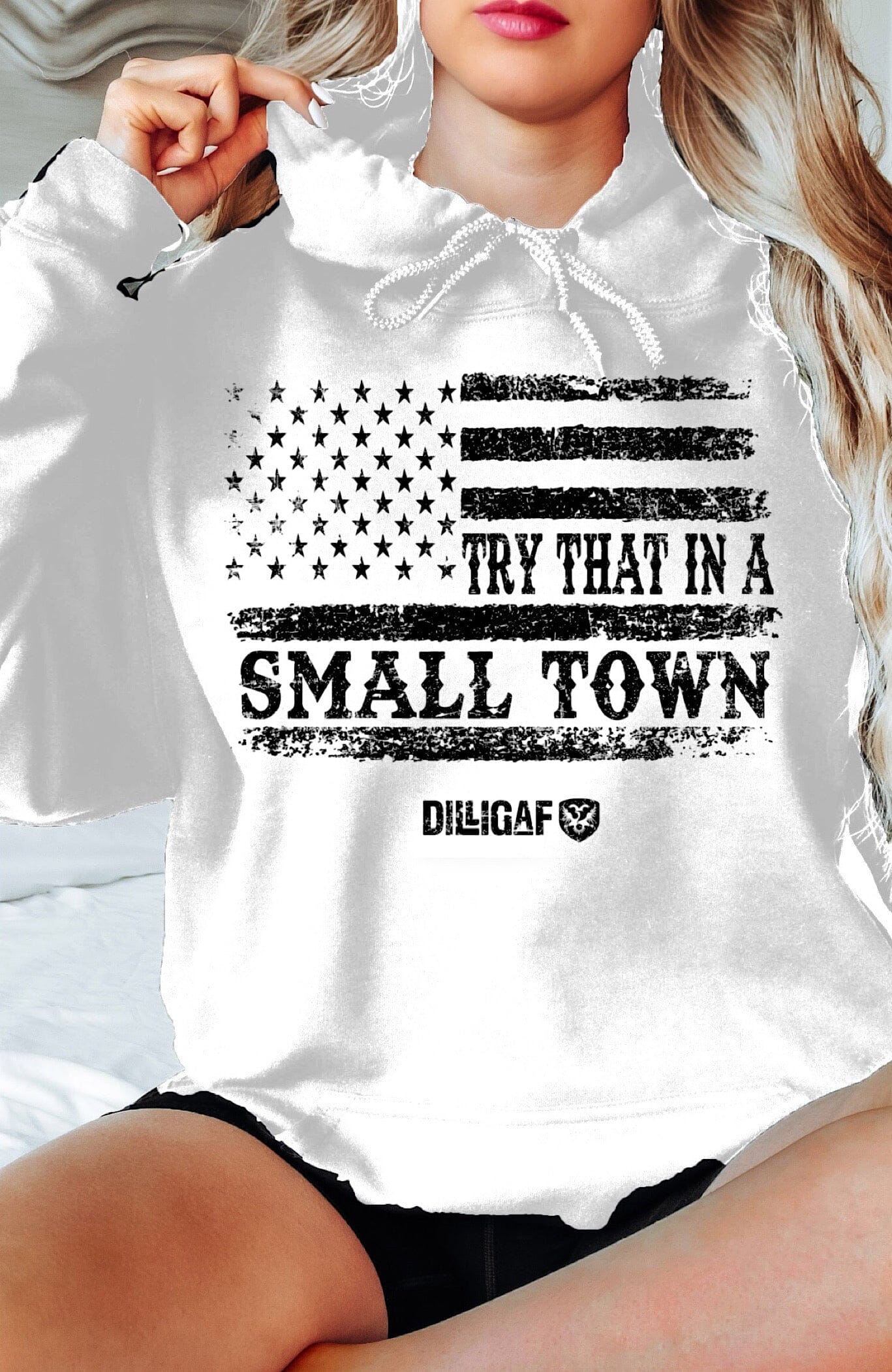 Try That In A Small Town Flag Hoody
