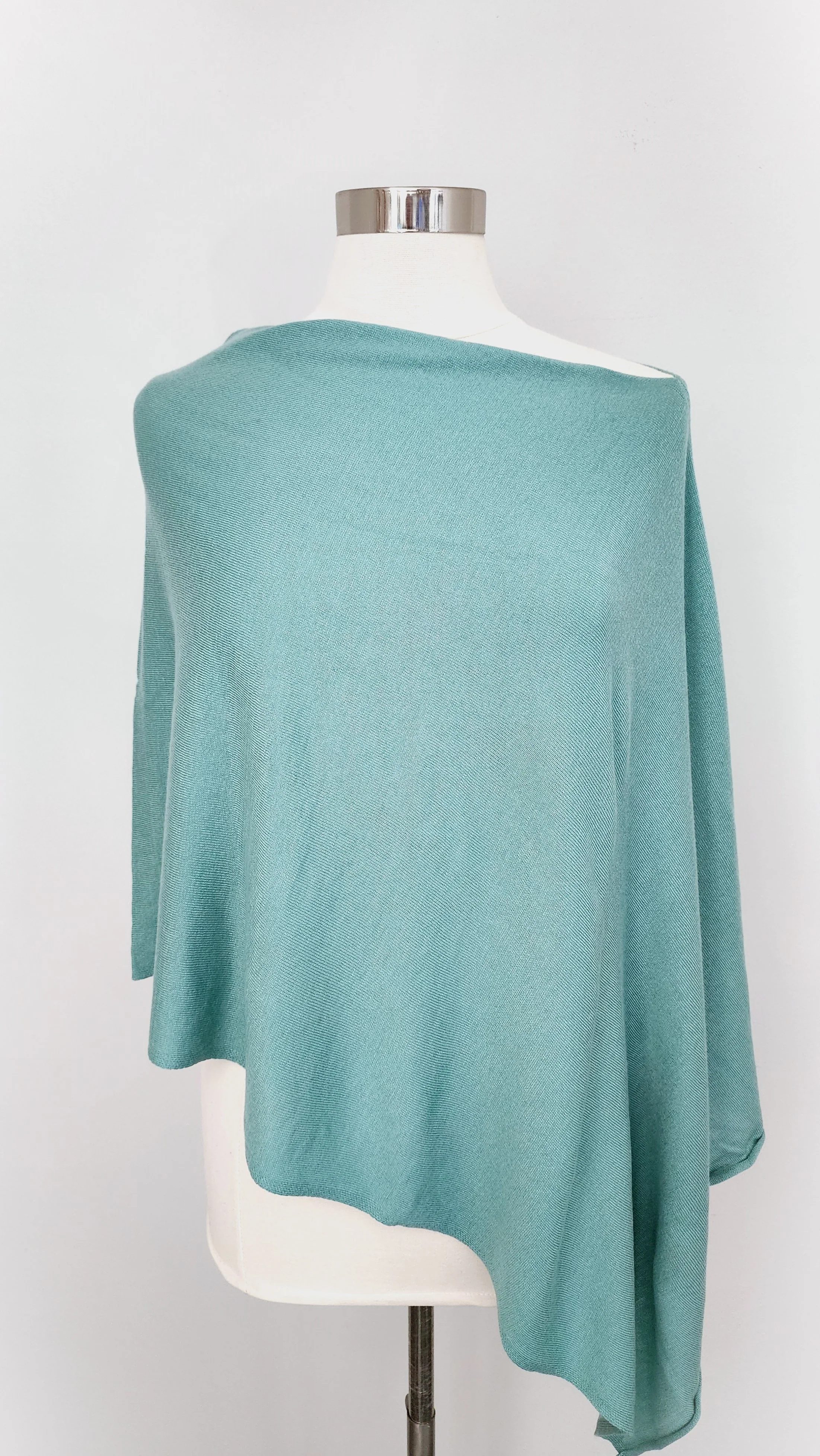 Lightweight Wool Blend Poncho