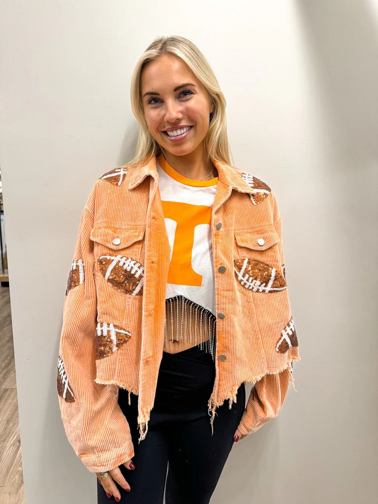 Game Day Football Corduroy Jacket