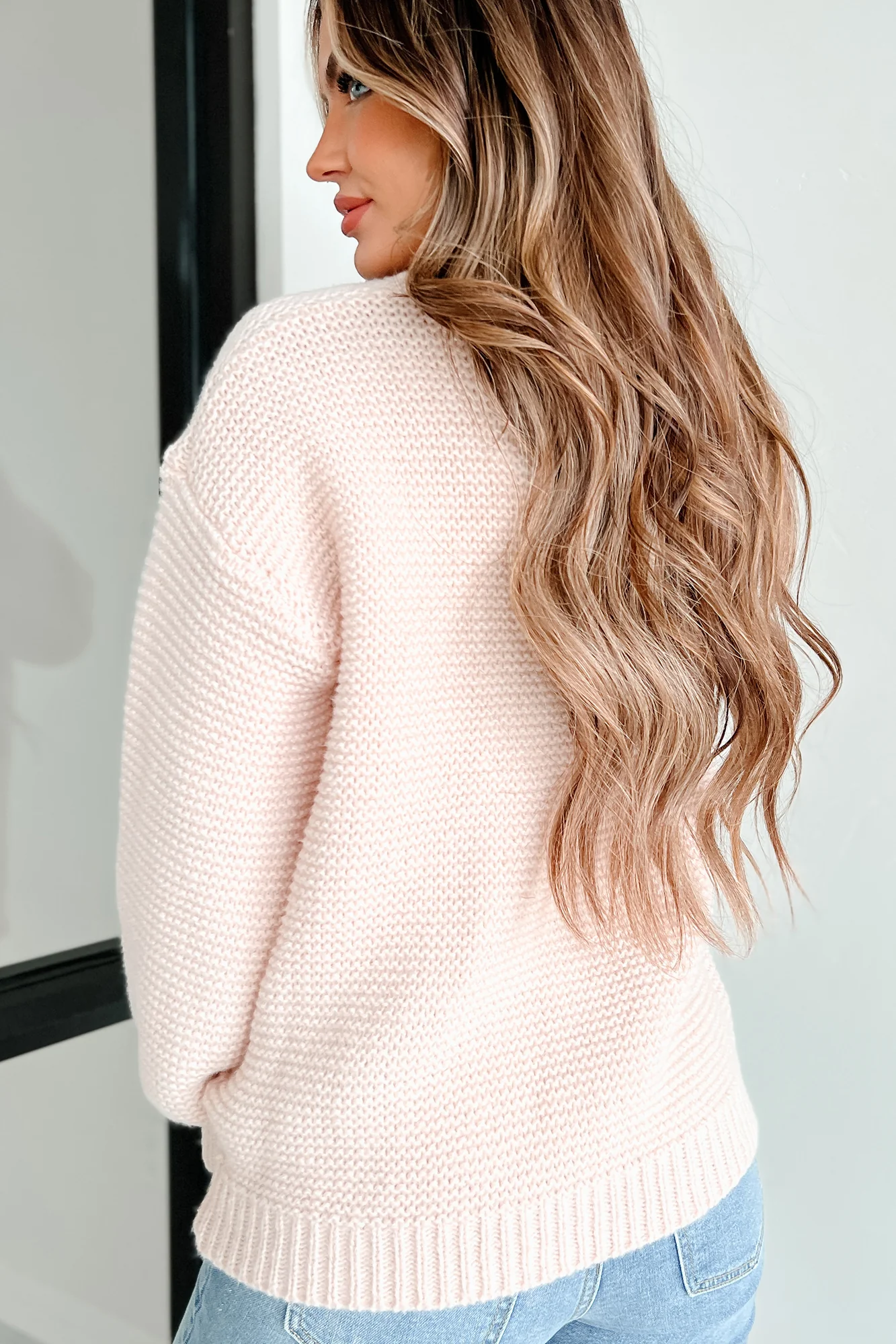 Status Quo Chunky Knit Sweater (Champagne)