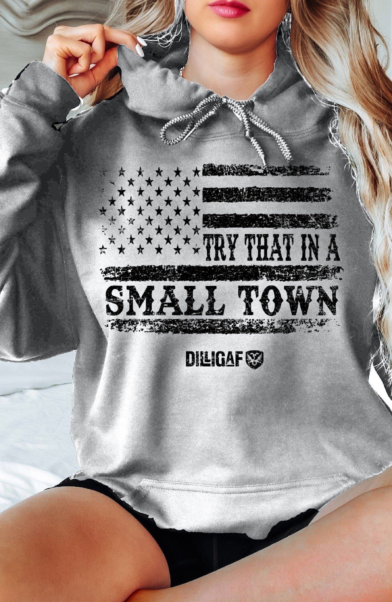 Try That In A Small Town Flag Hoody