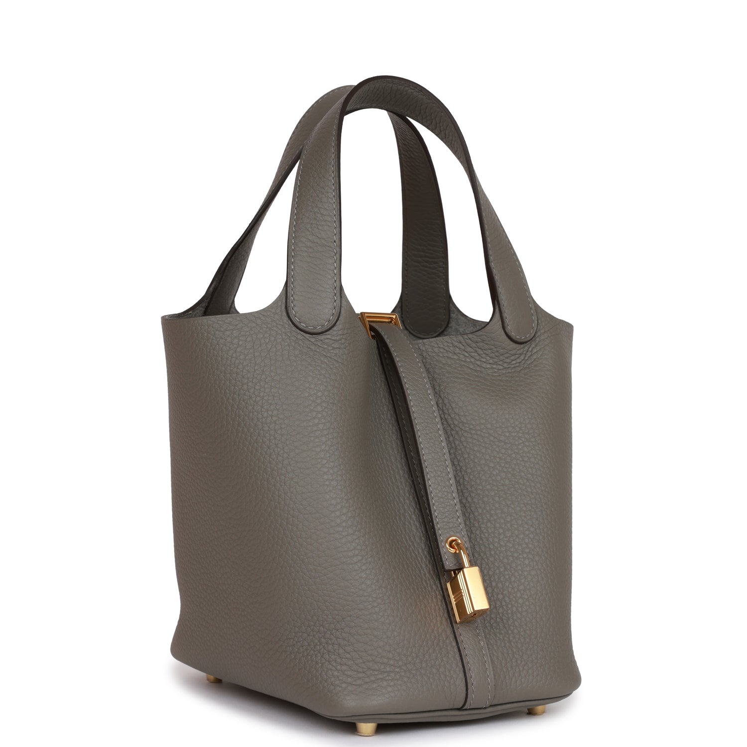 Hermès Picotin Lock 18 Gris Meyer Clemence Gold Hardware
