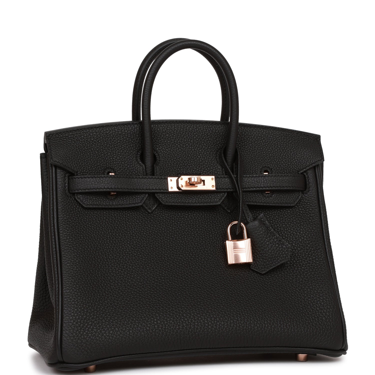 Hermès Birkin 25 Black Togo Rose Gold Hardware