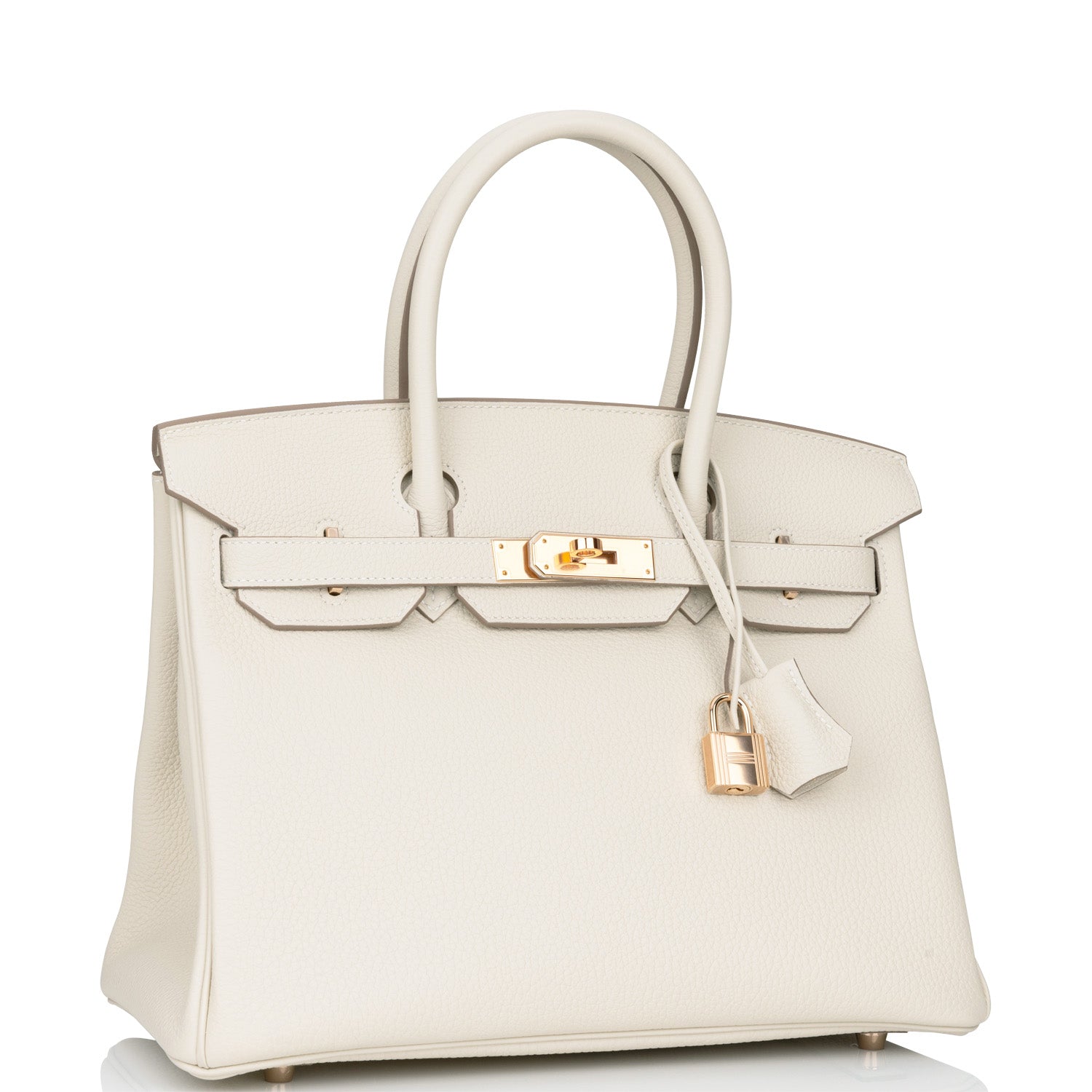 Hermès Birkin 30 Craie Togo Rose Gold Hardware