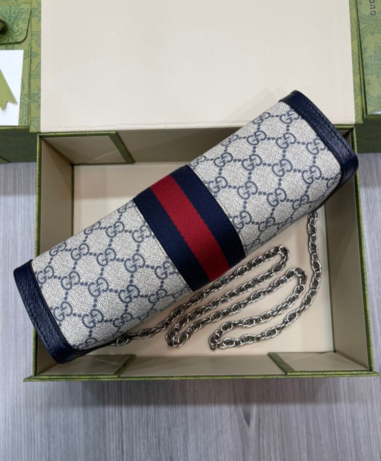 Gucci Ophidia GG Small Shoulder Bag 503877 Dark Blue