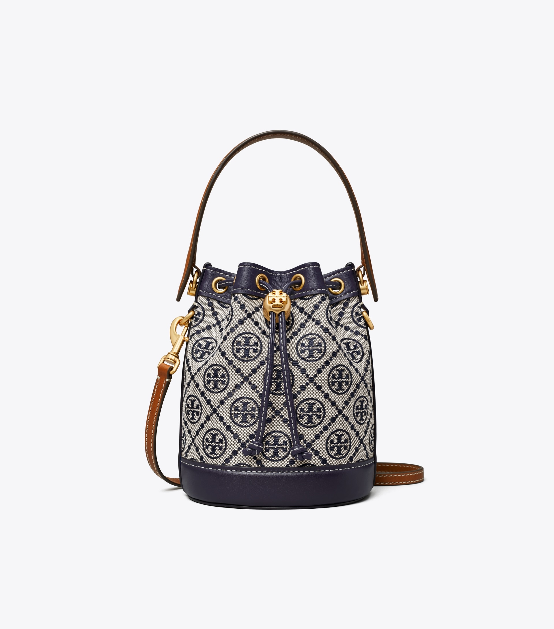 MINI T MONOGRAM BUCKET BAG