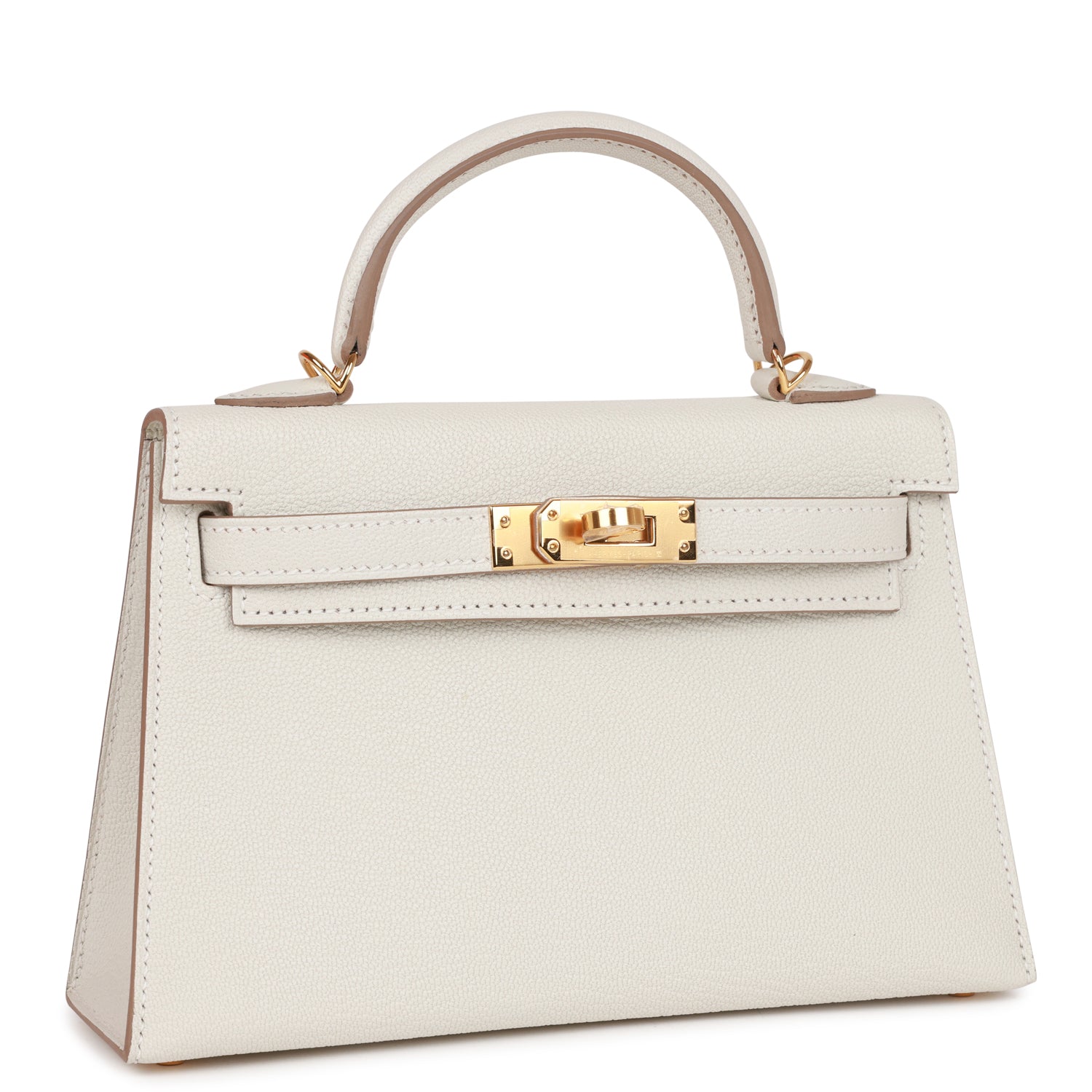 Hermès Kelly Sellier 20 Mushroom Chèvre Gold Hardware