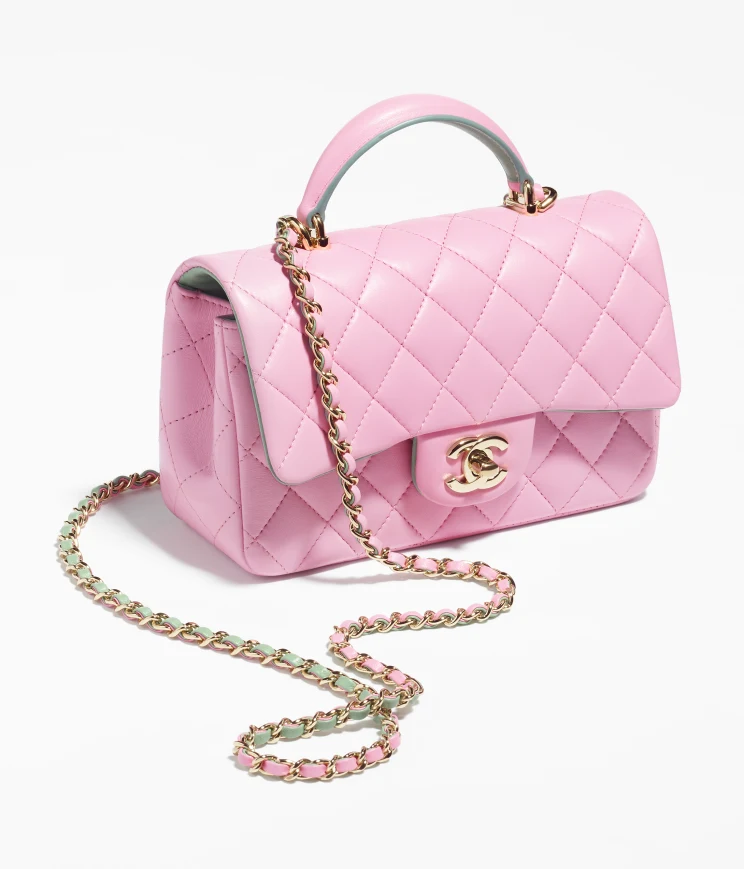 MINI FLAP BAG WITH TOP HANDLE