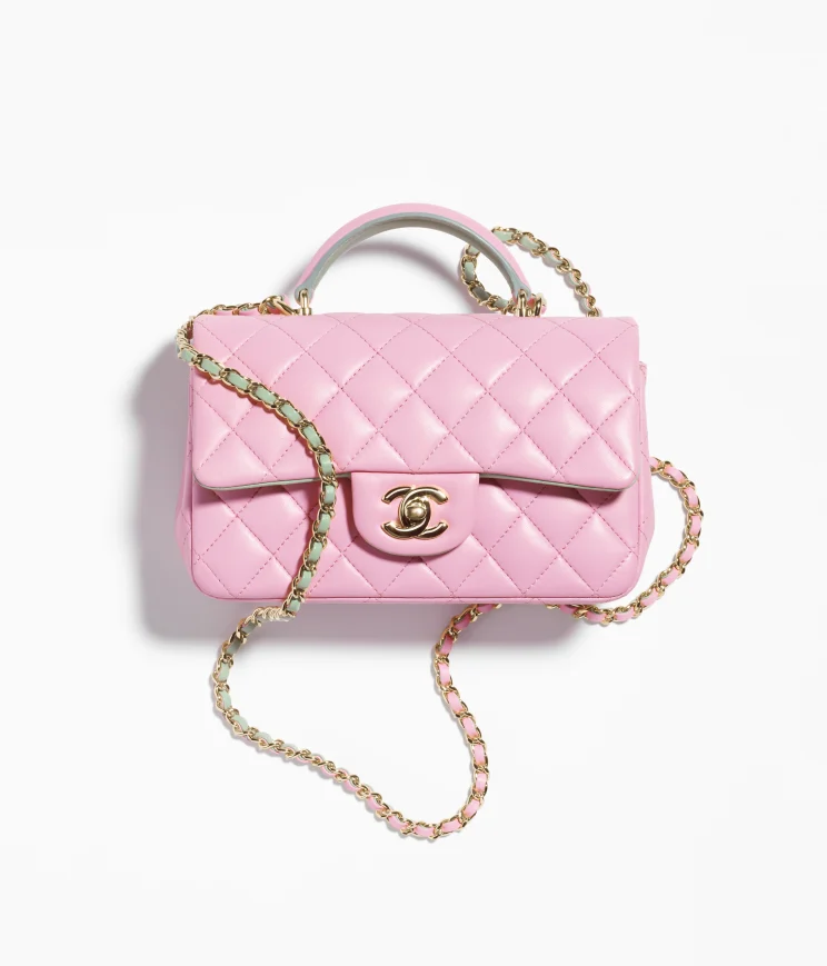 MINI FLAP BAG WITH TOP HANDLE