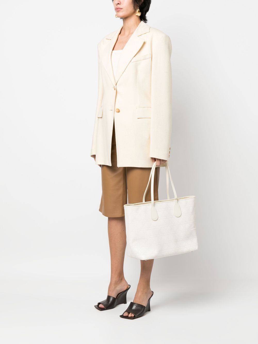 Christian Dior Cannage logo lettering tote