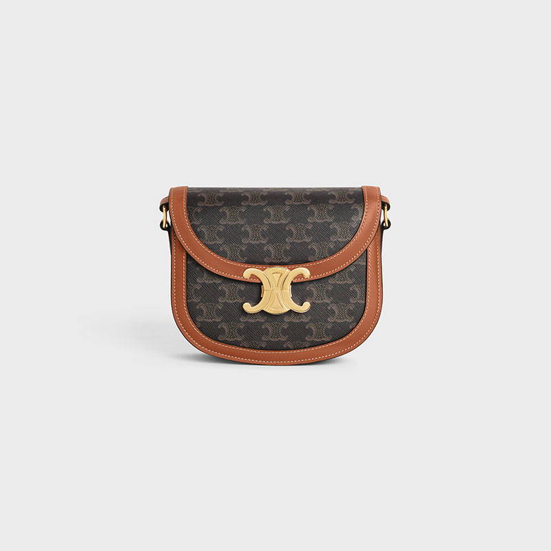 BESACE CLEA IN TRIOMPHE CANVAS AND CALFSKIN