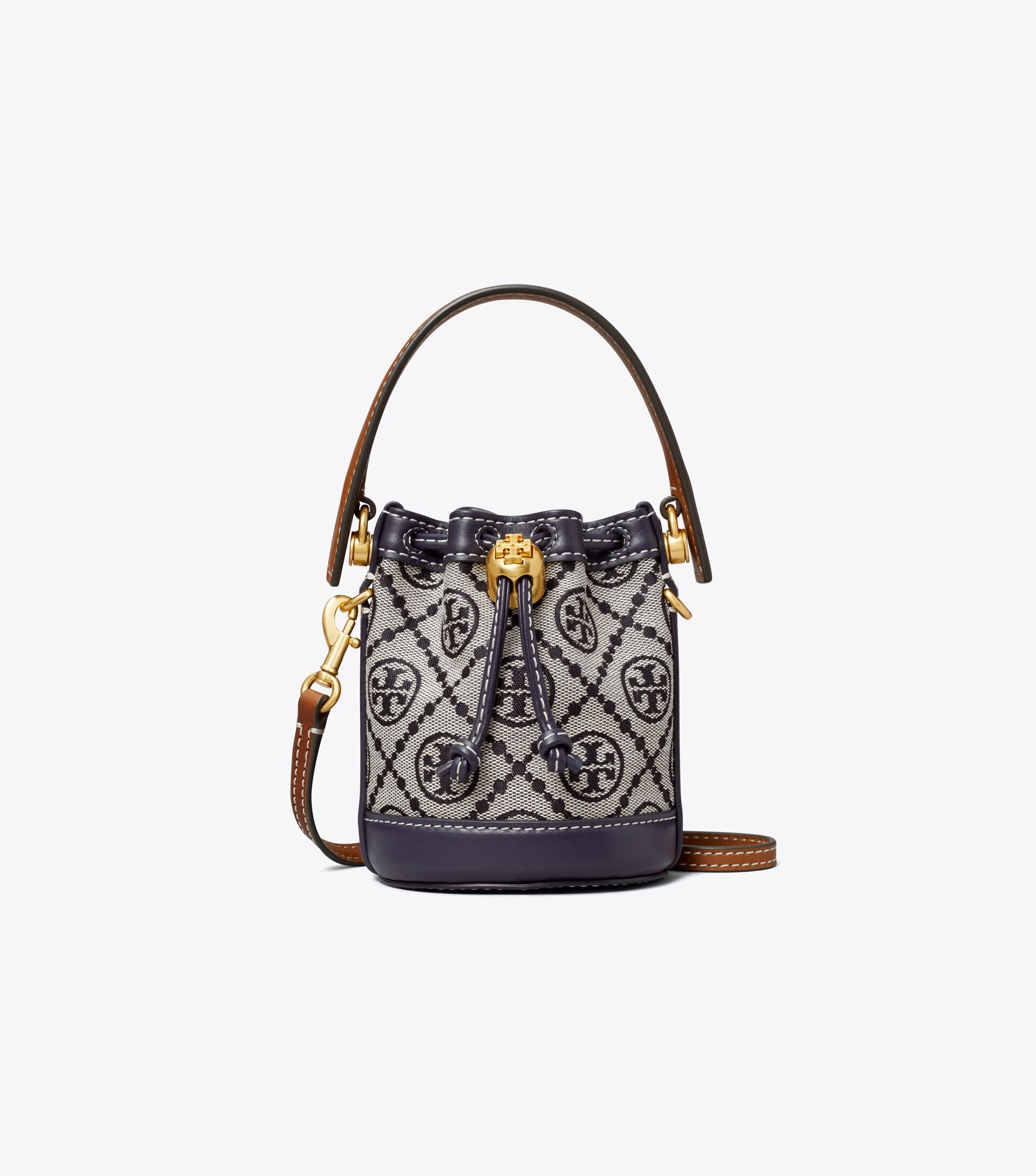 MICRO T MONOGRAM BUCKET BAG