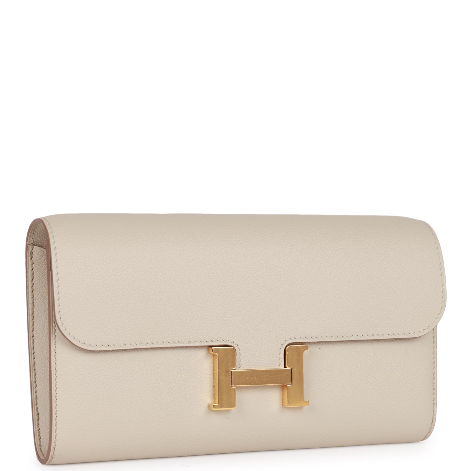 Hermès Constance Wallet To Go Beton Evercolor Gold Hardware