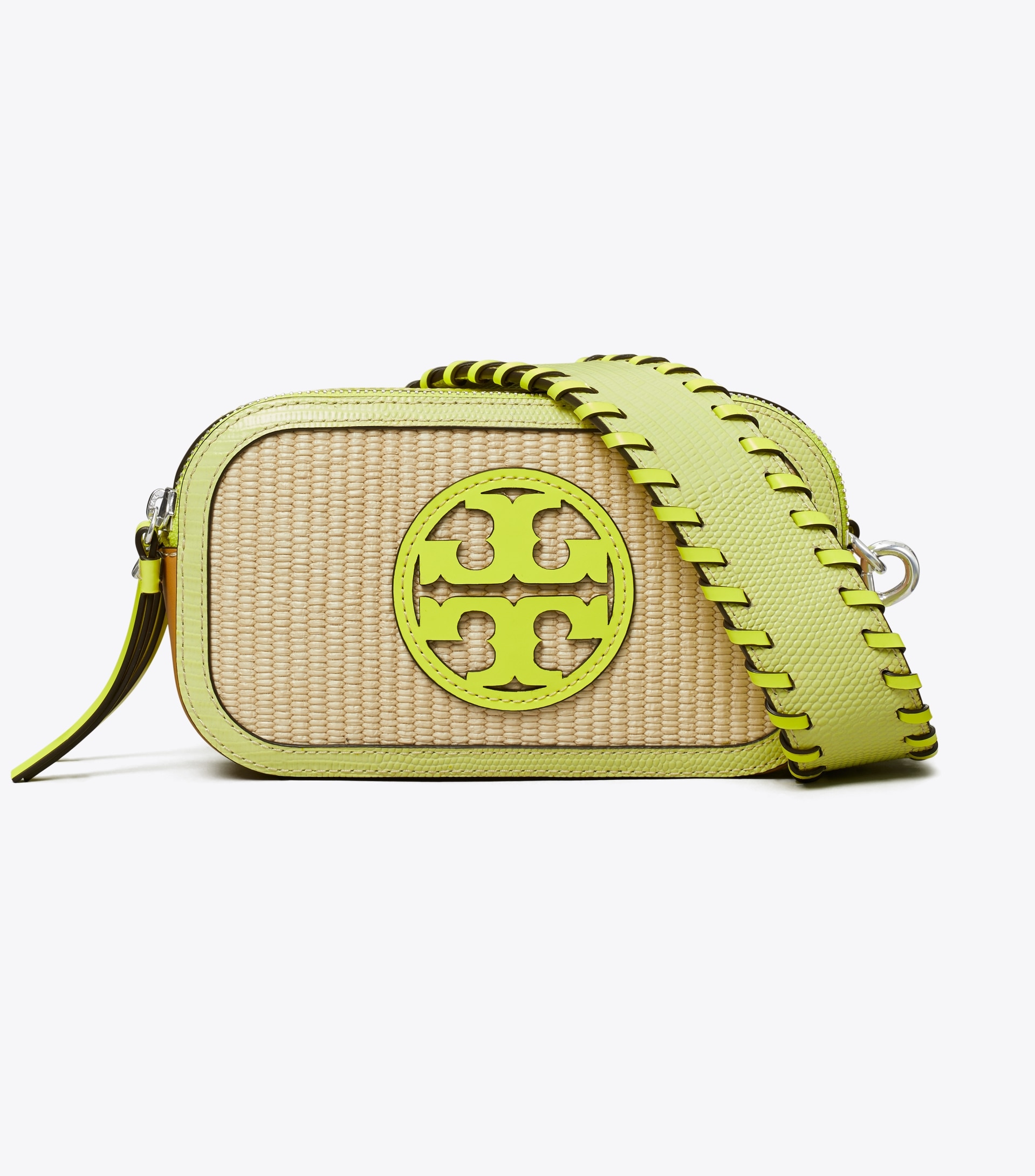 MINI MILLER RAFFIA CROSSBODY BAG