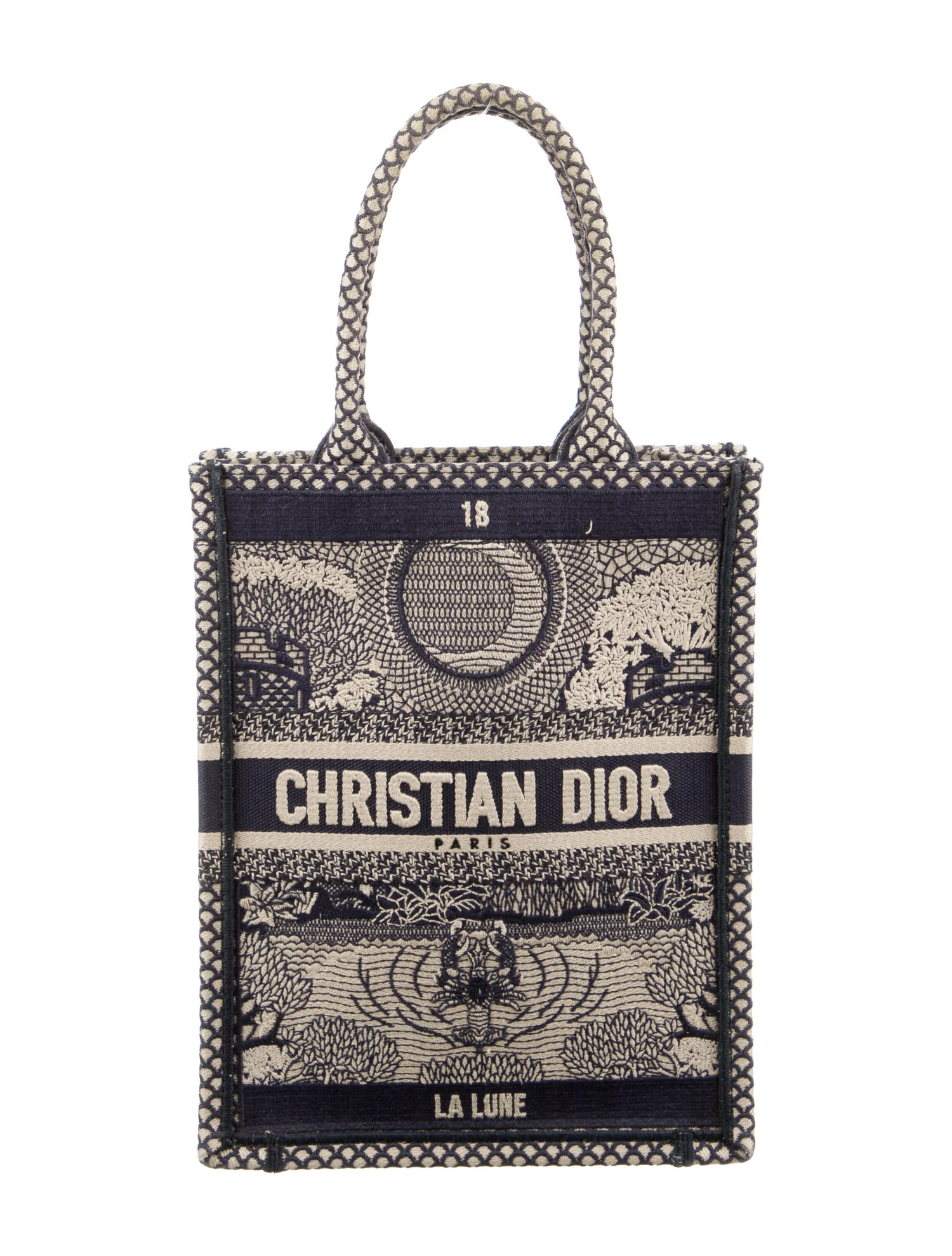CHRISTIAN DIOR La Lune Tarot Vertical Book Tote