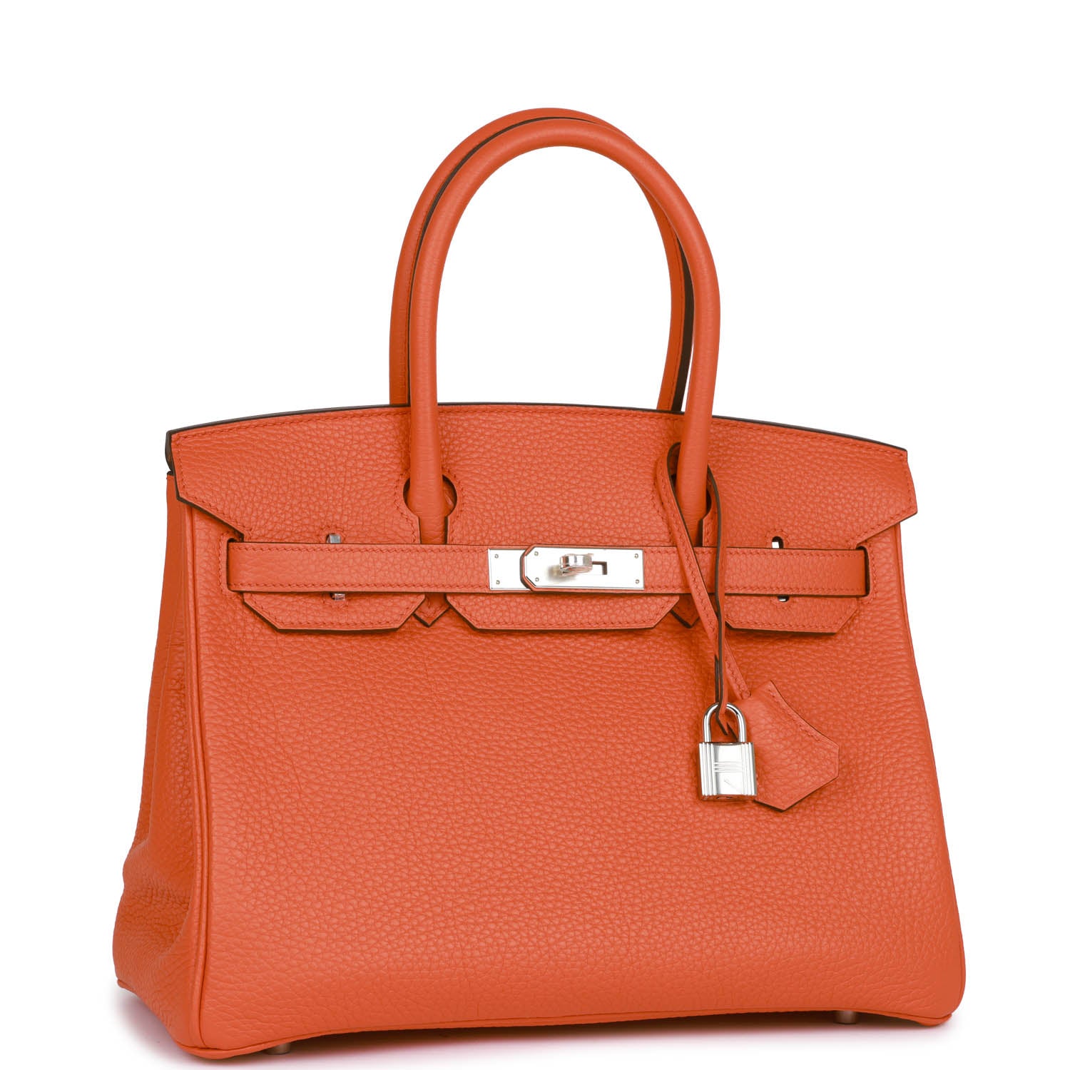 Hermès Birkin 30 Orange Poppy Clemence Palladium Hardware