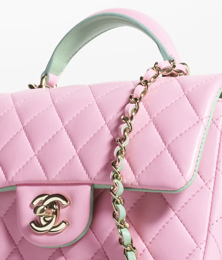 MINI FLAP BAG WITH TOP HANDLE