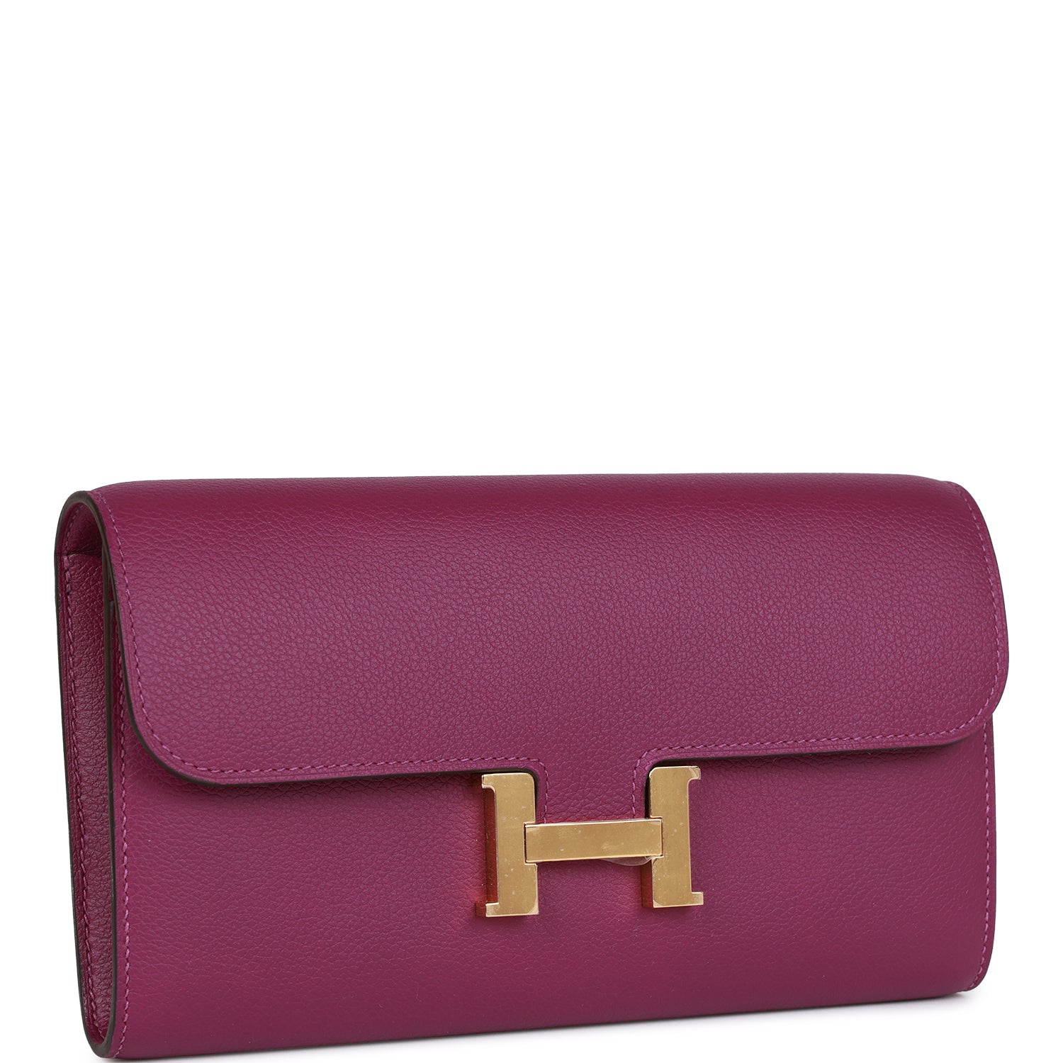 Hermès Constance Wallet To Go Anemone Evercolor Gold Hardware