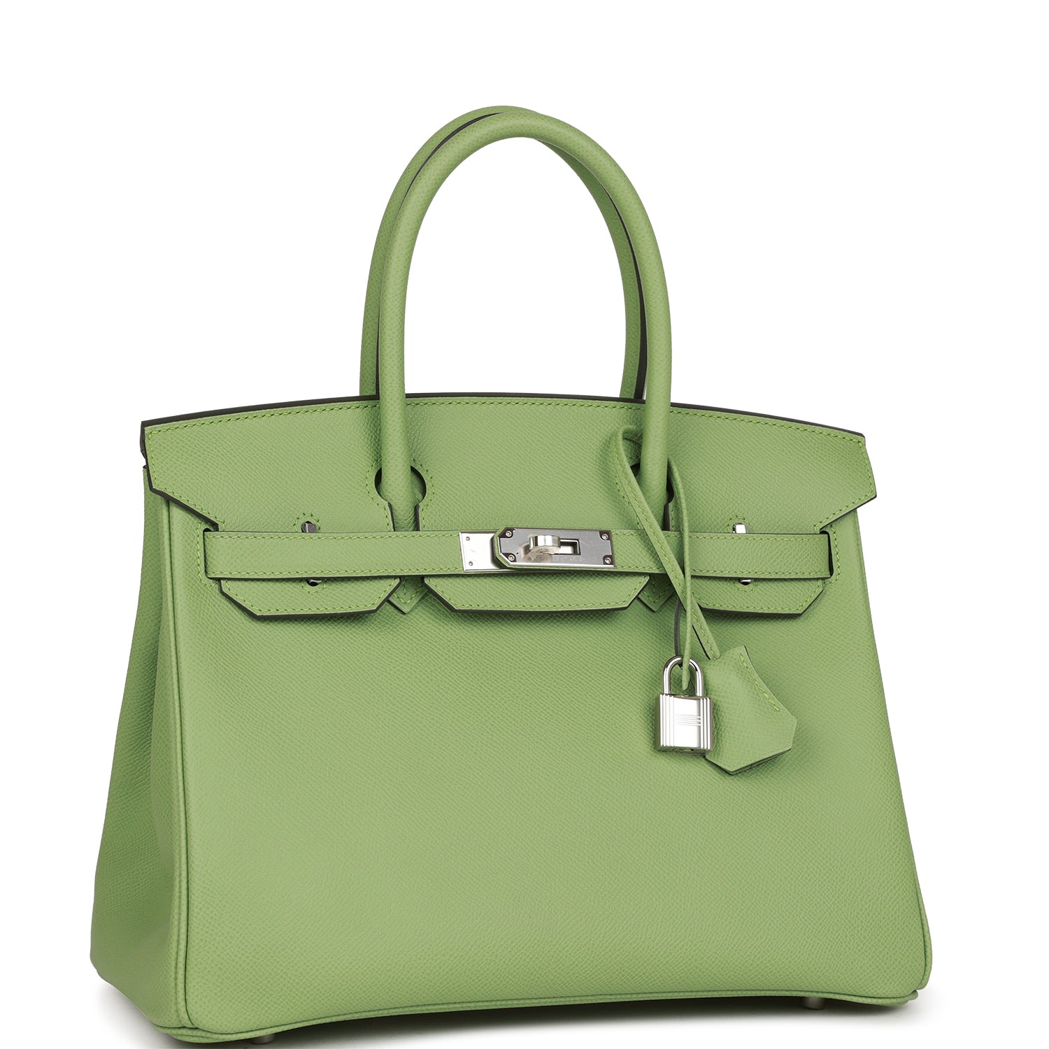 Hermès Birkin 30 Vert Criquet Epsom Palladium Hardware