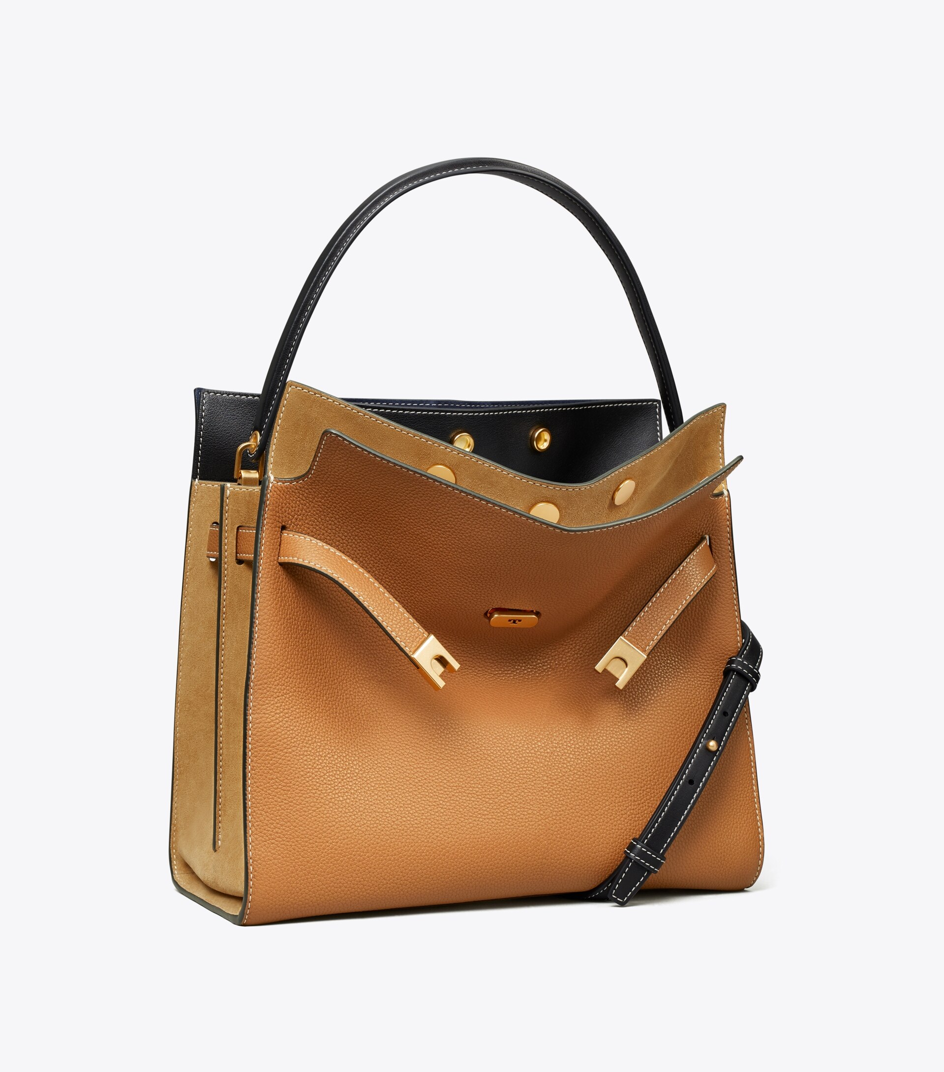 LEE RADZIWILL PEBBLED DOUBLE BAG