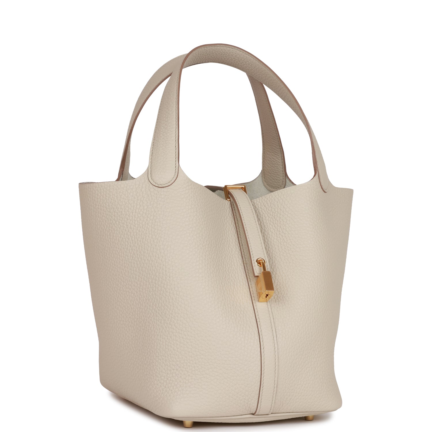 Hermès Picotin Lock 22 Beton Clemence Gold Hardware