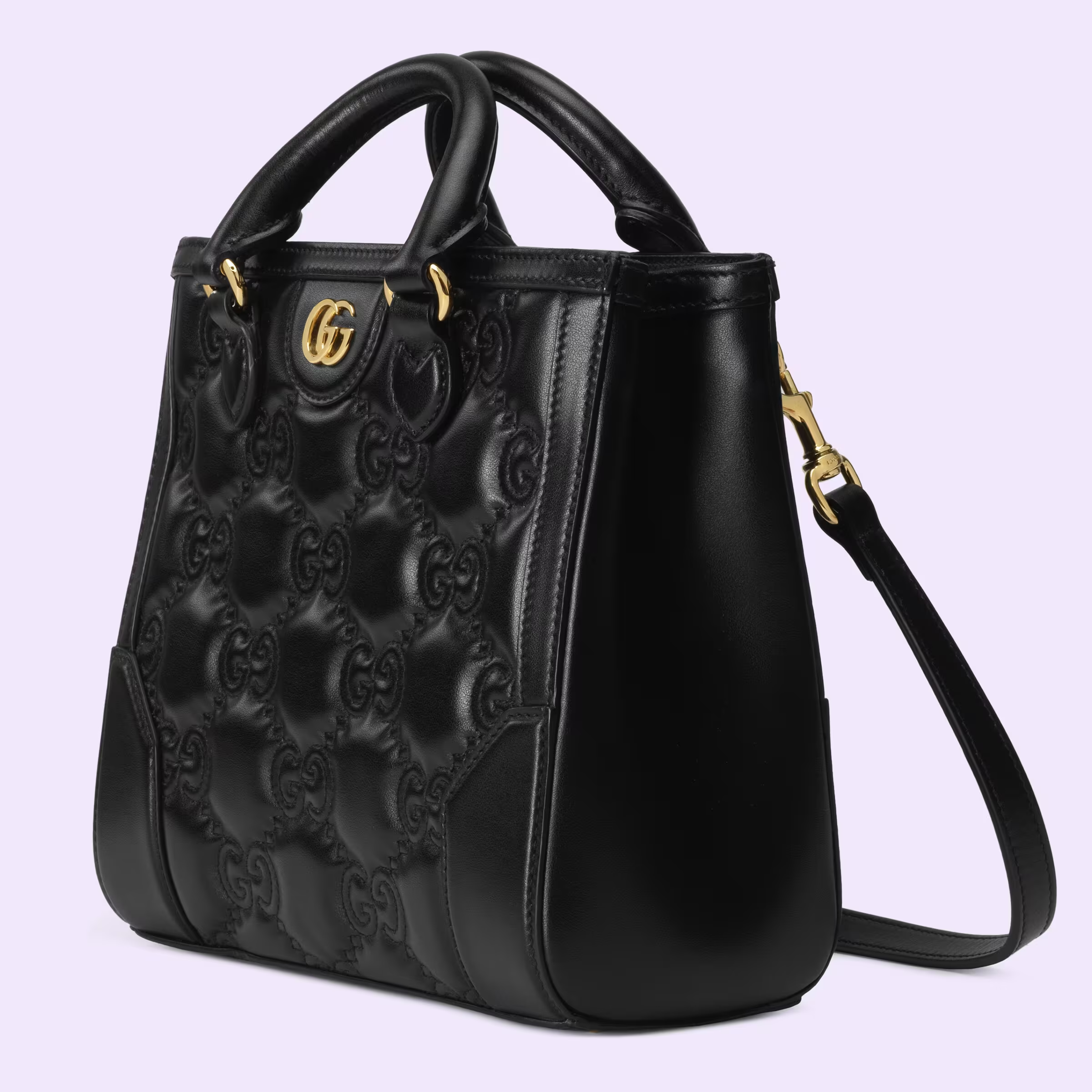 GG matelassé mini top handle bag