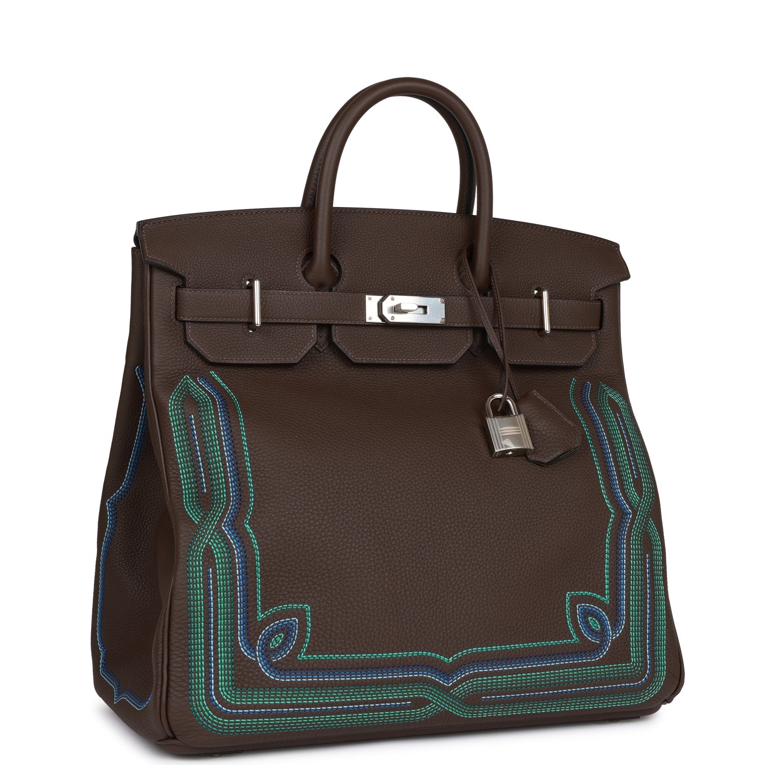 Hermès Western HAC Birkin 40 Ebene Togo Palladium Hardware