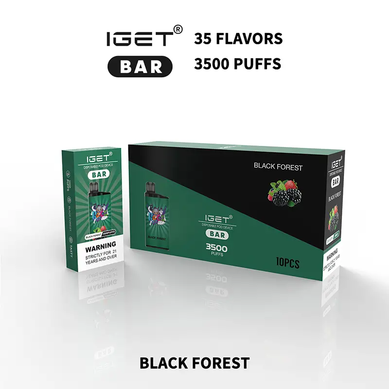 IGET Bar 3500 Puffs-Black Forest - VAPESAU