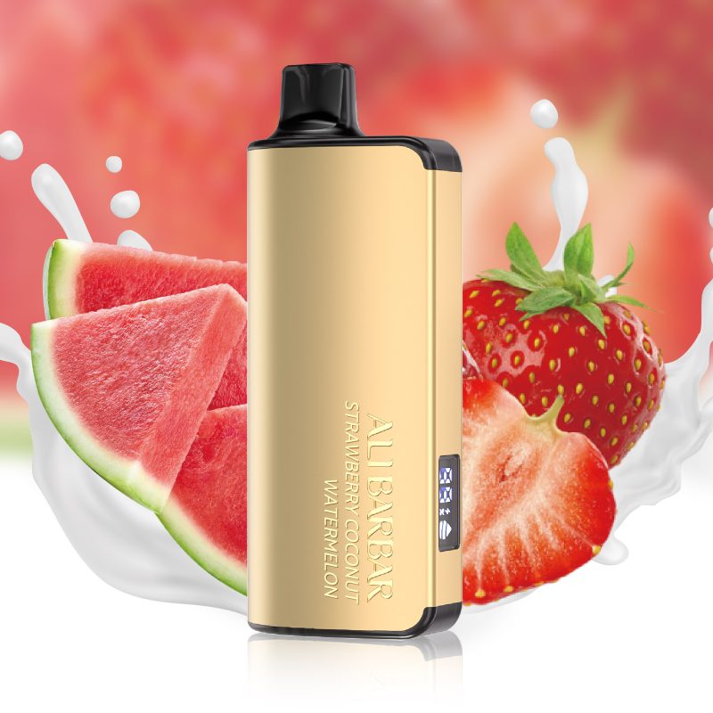 Alibarbar Ingot 9000 Puffs - Strawberry Coconut Watermelon - VAPESAU
