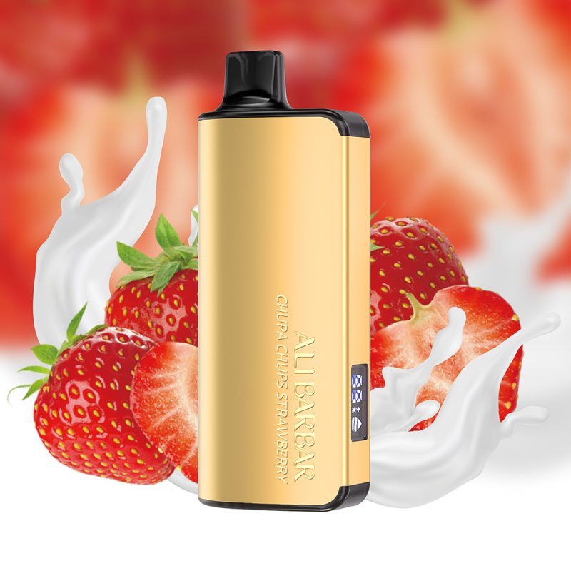 Alibarbar Ingot 9000 Puffs - Chupa Chups Strawberry - VAPESAU
