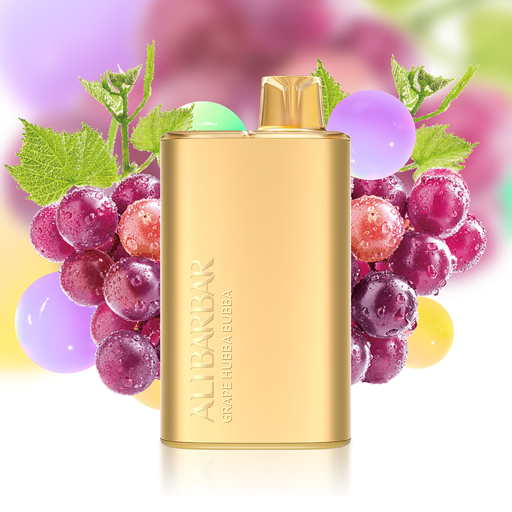 Alibarbar Rich 8000 Puffs-Grape Hubba Bubba - VAPESAU