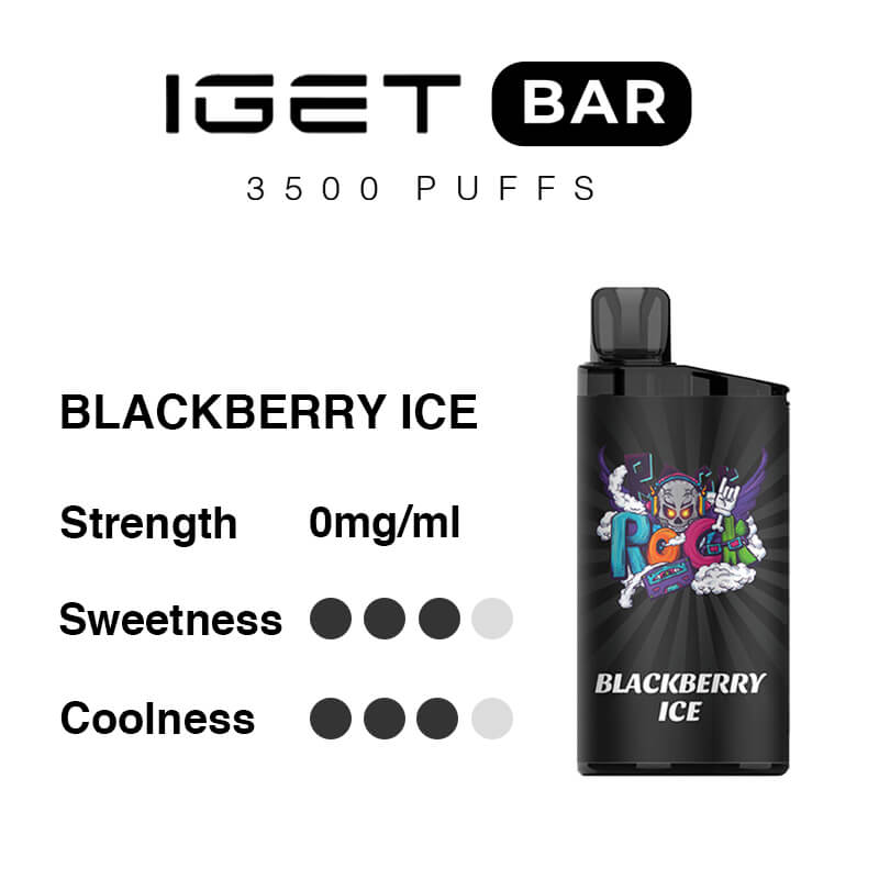 IGET Bar 3500 Puffs-Blackberry Ice - VAPESAU
