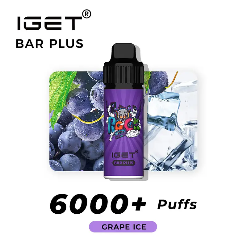IGET Bar Plus 6000 Puffs – Grape Ice - VAPESAU