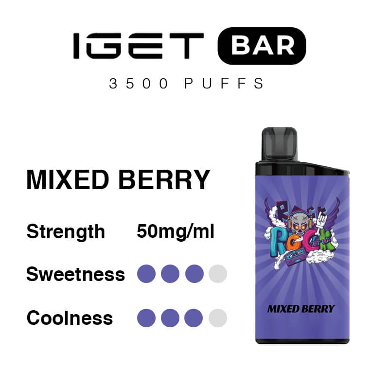 IGET Bar 3500 Puffs-Mixed Berry - VAPESAU