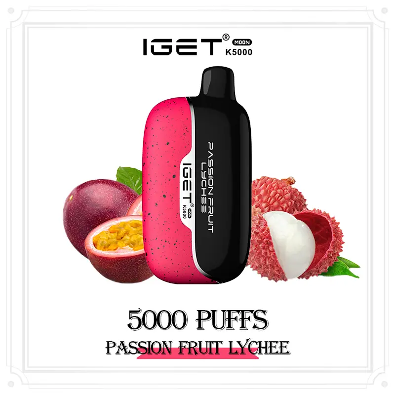 IGET Moon K5000 Puffs - Passion Fruit Lychee - VAPESAU