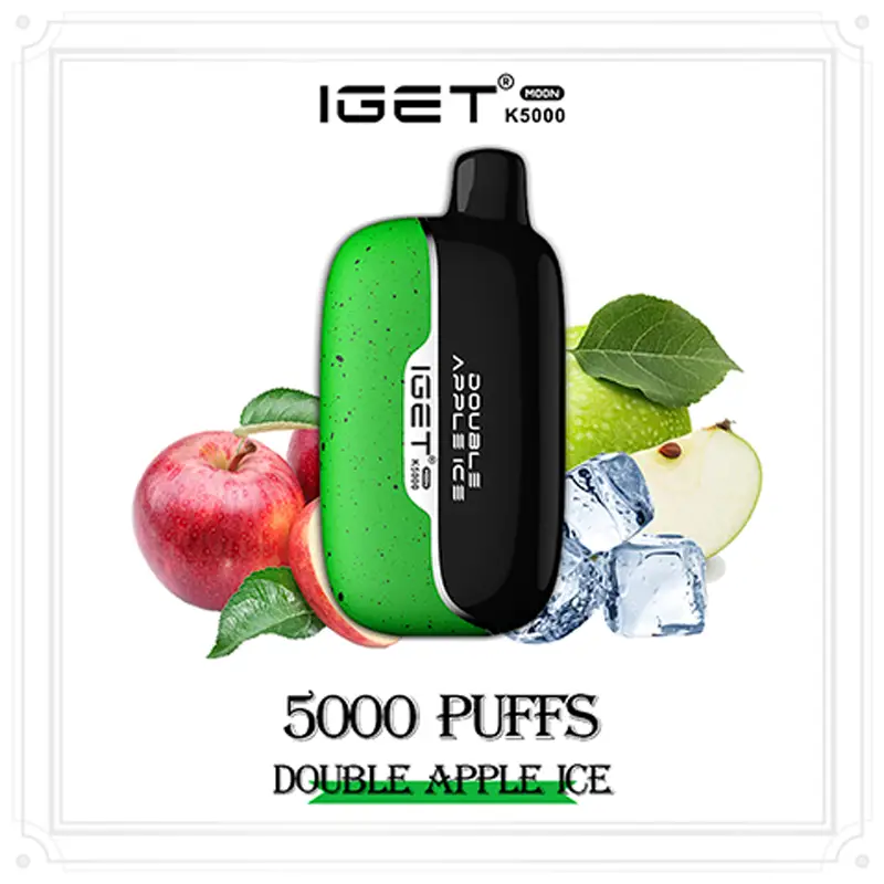 IGET Moon K5000 Puffs - Double Apple Ice - VAPESAU