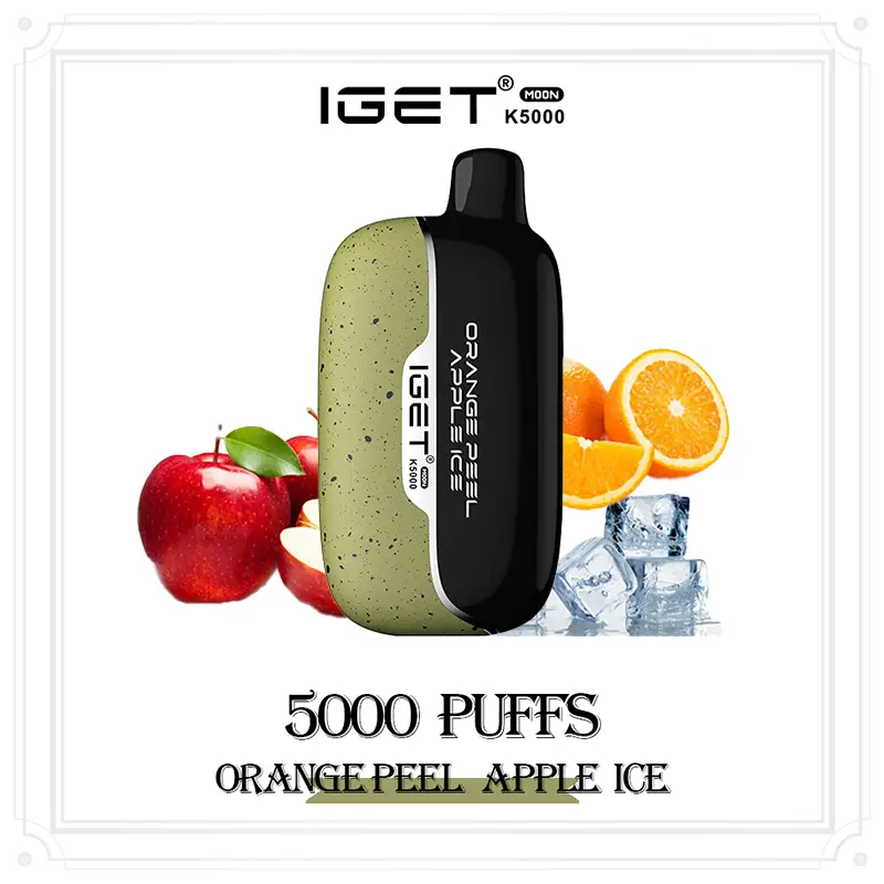 IGET Moon K5000 Puffs - Orange Peel Apple Ice - VAPESAU