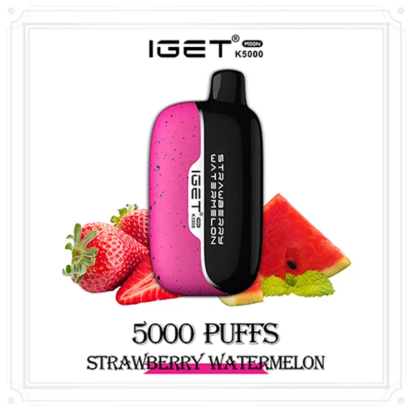 IGET Moon K5000 Puffs - Strawberry Watermelon - VAPESAU