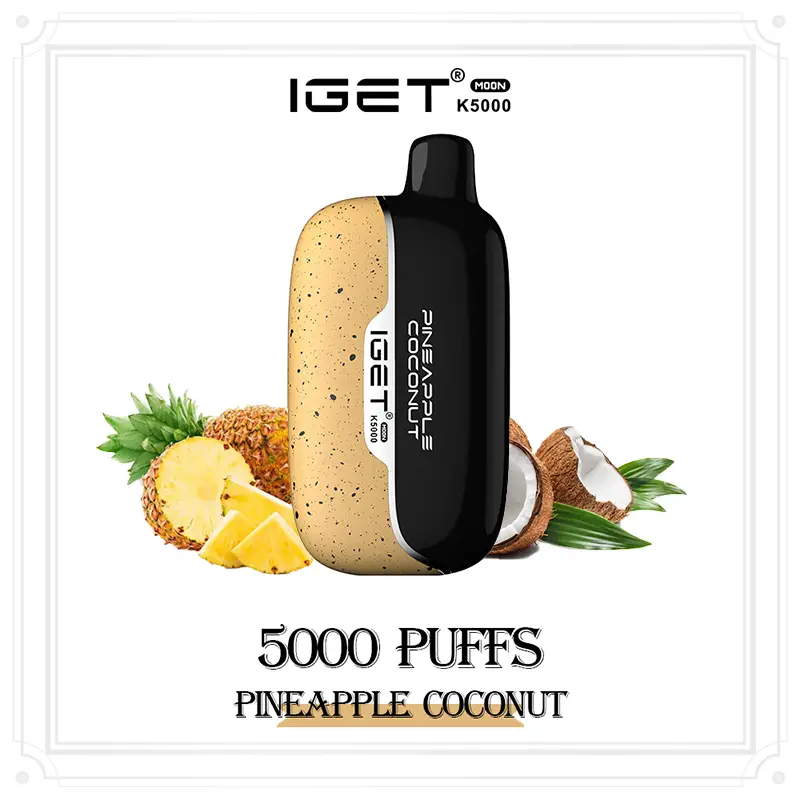 IGET Moon K5000 Puffs - Pineapple Coconut - VAPESAU